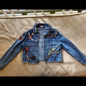 Sunset & Spring Embellished Denim Jacket